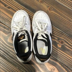 Nike Kids White and Black Air Sneakers